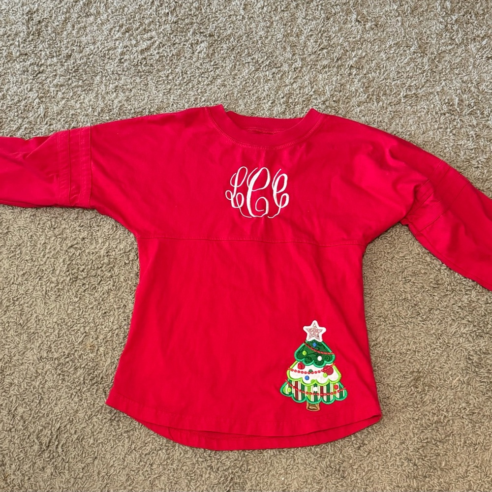 Monogrammed Christmas Shirt with initials
LCC